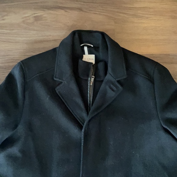 COLE HAAN Wool Blend Peacoat Jacket - Picture 7 of 7